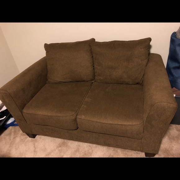 Couch and love seat combo! “Brown” - Picture 4 of 8